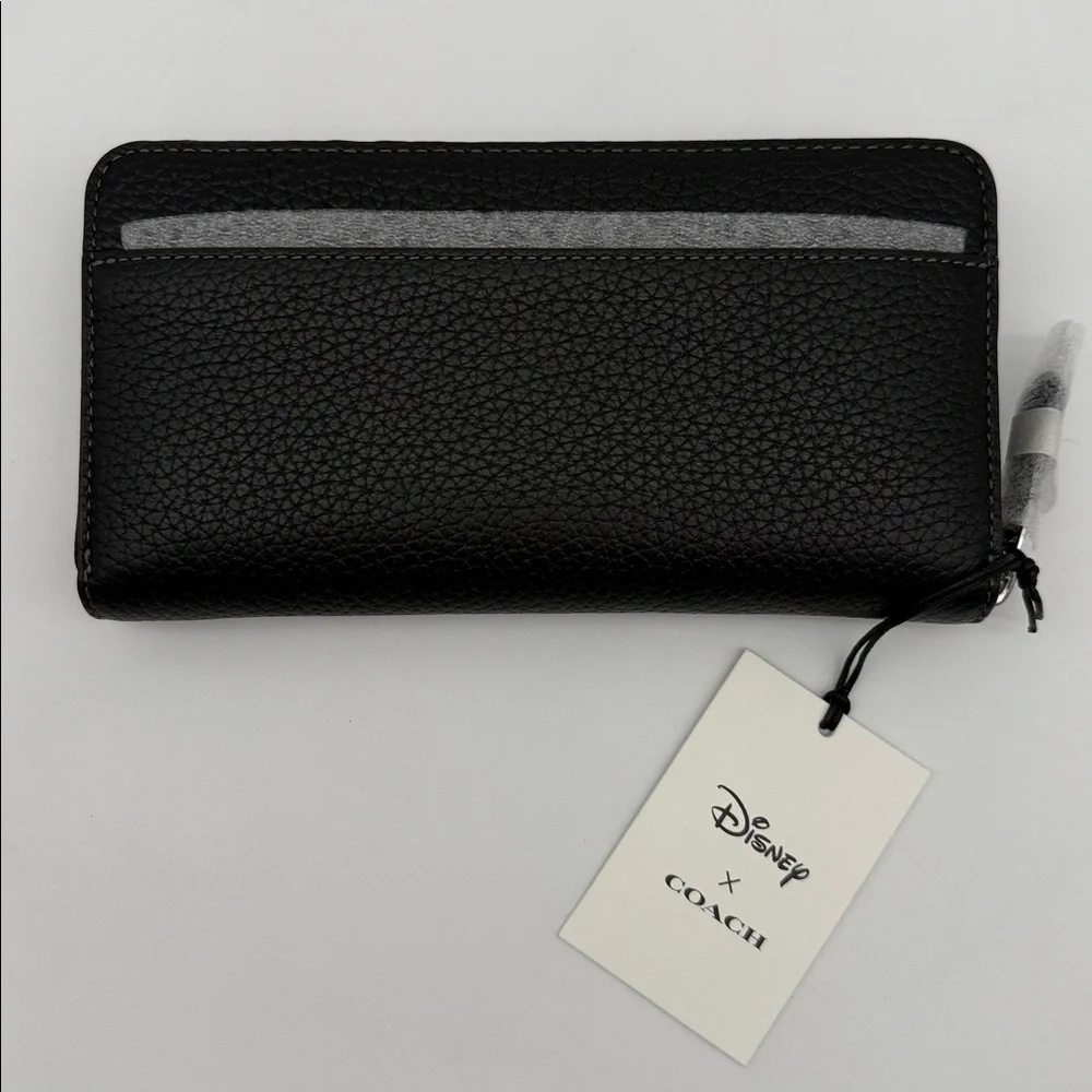 Disney X Coach Mickey Mouse Essential Accordion Zip Wallet Regenerative Leather